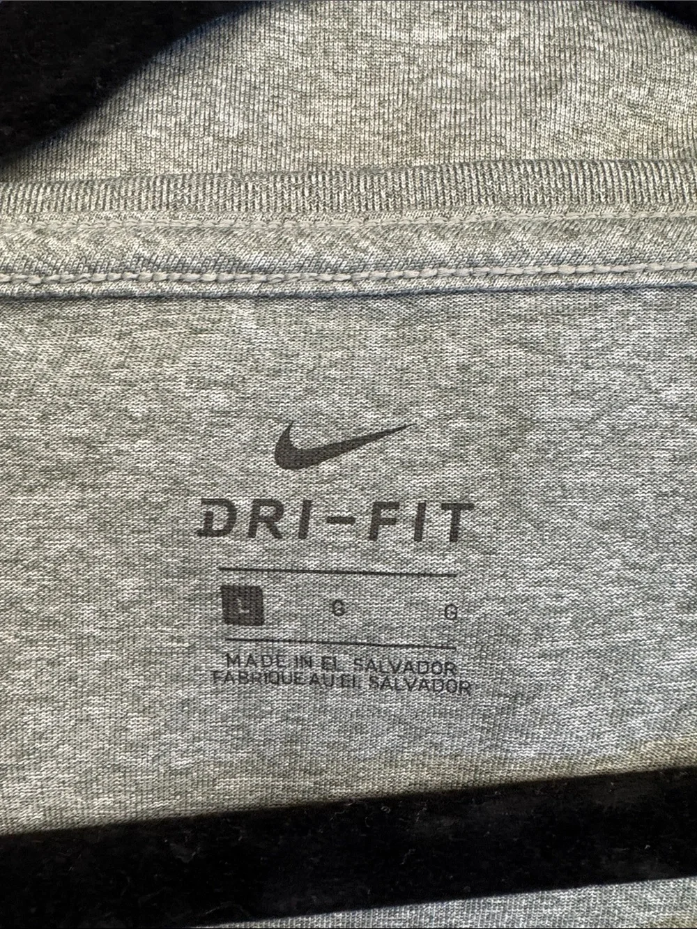 Nike Women's Gray Short Sleeve Performance Tee with Swoosh